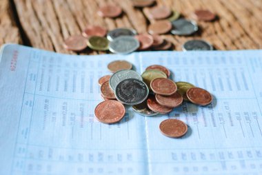 Tayland para banyosu ve tasarruf hesabı hesap cüzdanı