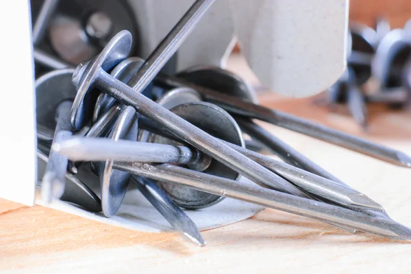 Many metal nails — Stock Photo, Image