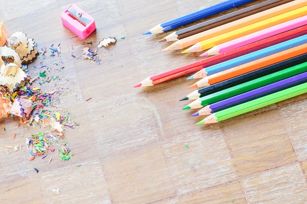 Lápices de madera de colores —  Fotos de Stock