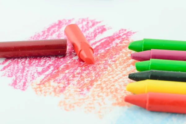 Colored crayons — Stock Photo, Image
