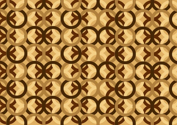 Brown Batik Background Simple Design — Stock Vector