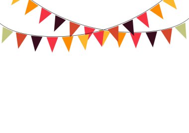 Renkli pankart tasarımlı doğum günü temalı arkaplan