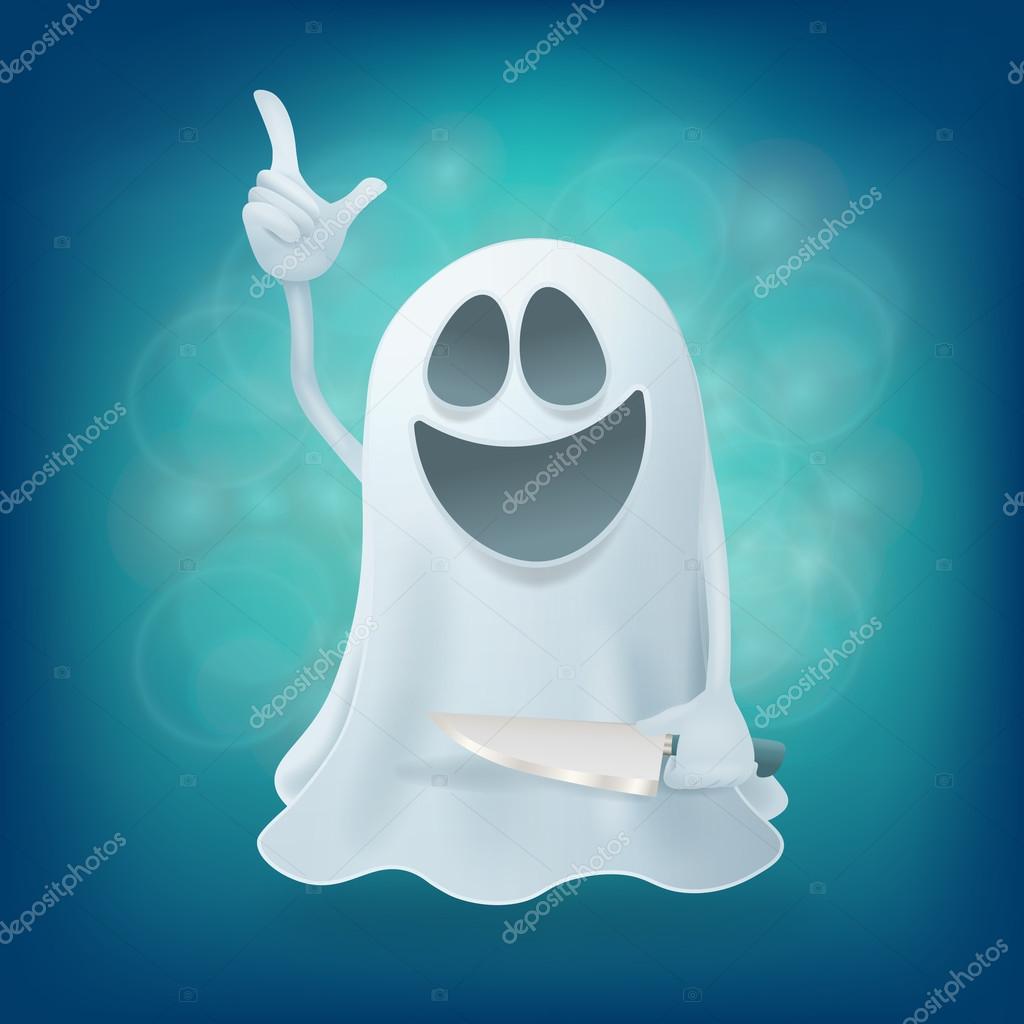 Laughing funny cartoon ghost character with knife Stock Vector Image by ©nektoetkin #123935464 Laughing funny cartoon ghost character with knife Stock Vector Image by ©nektoetkin #123935464