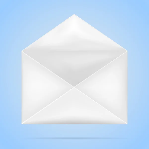 White crumpled Blank Envelope — Stock Vector