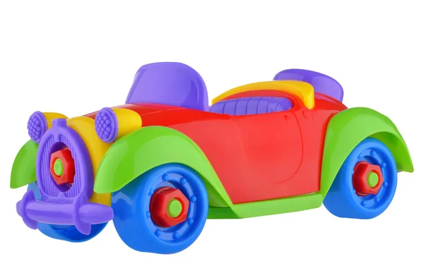 Червона іграшка гоночний автомобіль — стокове фото