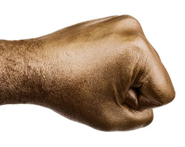 El hareketi beyaz arkaplanda izole edildi