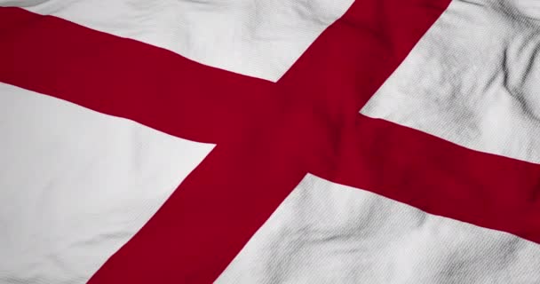 Полная Анимация Флага Алабамы Сша Кадре — стоковое видео