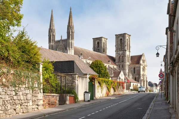 Laon Frankrike September 2020 Saint Martin Laon Klostret Grundades 1124 — Stockfoto