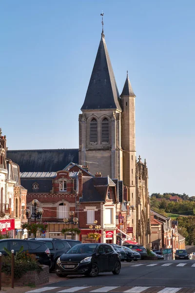 Montdidier Frankreich September 2020 Die Kirche Saint Sepulcre Extravaganten Gotischen — Stockfoto