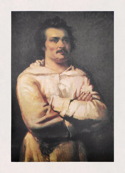 Portret Van Honore Balzac Gemaakt Door Louis Boulanger 1836 — Stockfoto