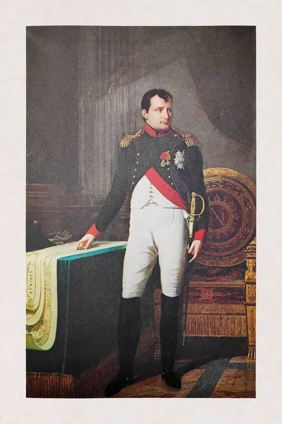 Oficjalny Portret Napoleona Wykonany Przez Roberta Lefevre 1809 Roku — Zdjęcie stockowe