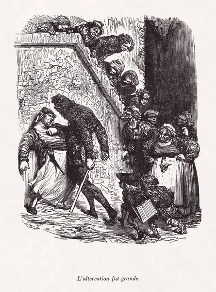 Tekening Gemaakt 1854 Door Gustave Dore Ter Illustratie Van Een — Stockfoto