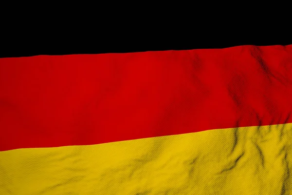 Full Frame Close Waving German Flag Rendering — Stock Photo, Image