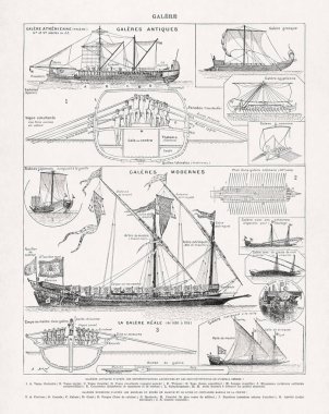 Alexandre Jean-Baptiste Brun 'dan siyah beyaz bir illüstrasyon. Eski bir Fransızca sözlükten antik çağdan modern zamana..