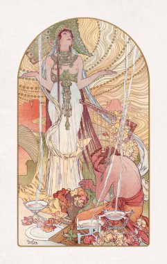 Çek sanatçı Alphonse Mucha tarafından 1897 yılında yaratılan 