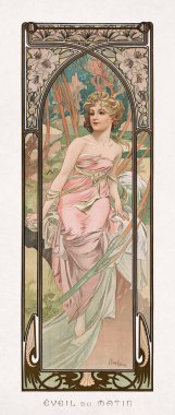 Alphonse Mucha tarafından 1899 'da Eveil du matin (Sabah Uyanışı) adlı bir sanat eseri yaratıldı. 