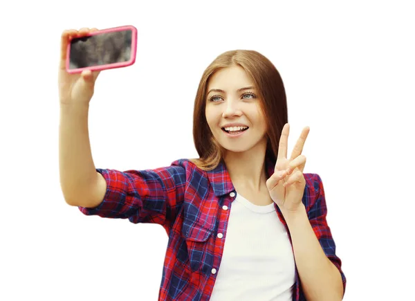 Portrait Close Cheerful Smiling Young Woman Stretching Her Hand Taking Royalty Free Stock Images