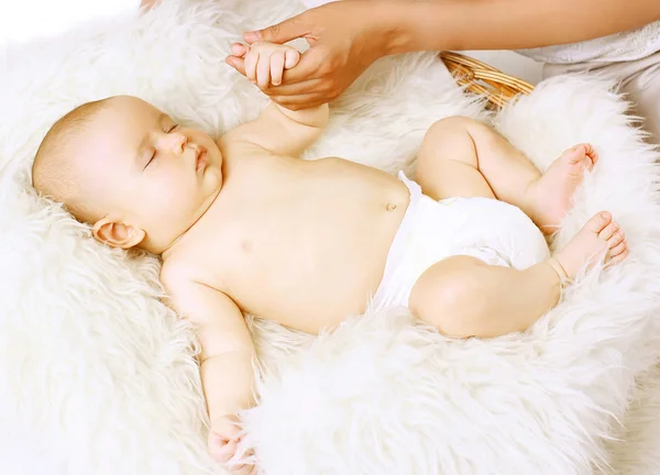 Baby söt sovande — Stockfoto