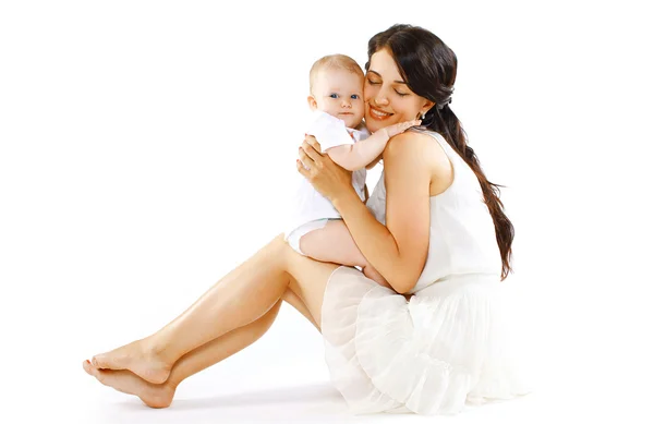 Precioso bebé y mamá feliz — Foto de Stock