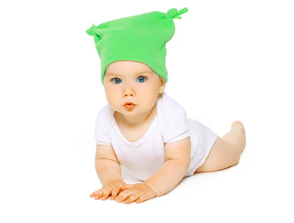 Okouzlující baby v klobouku — Stock fotografie