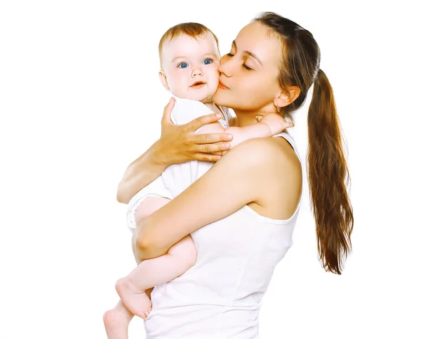 Mãe feliz e bebê — Fotografia de Stock