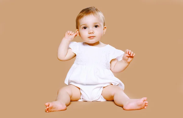 Retrato divertido bebê — Fotografia de Stock