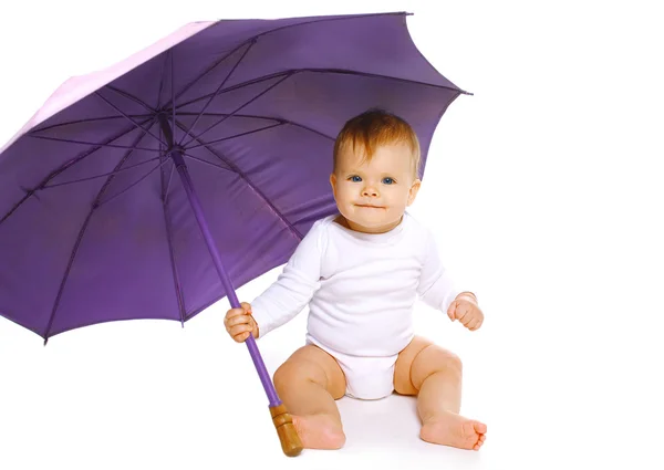 Petit bébé et parapluie — Photo