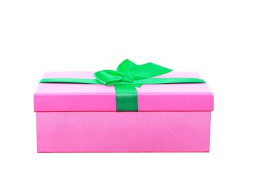 Beyaz arkaplanda hediye kutusu