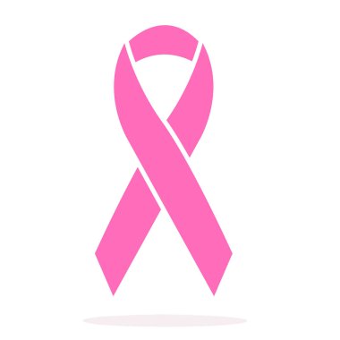 Ulusal Göğüs Kanseri Farkındalığı Ayı. Pembe kurdele izole arkaplan .