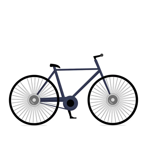 Bicicleta Aislada Sobre Fondo Blanco Icono Bicicleta — Vector de stock