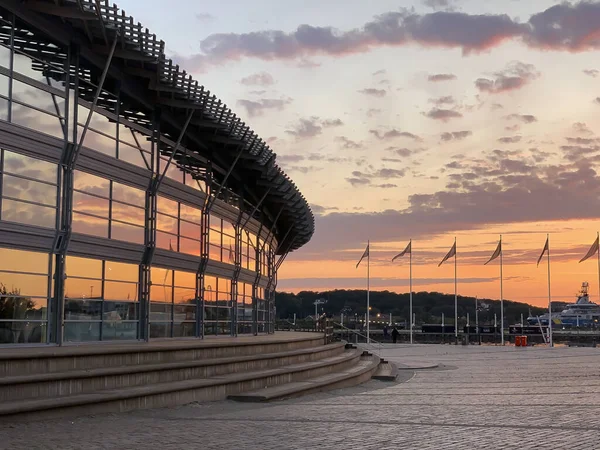 Goteborg Sverige Juni 2019 Operahus Göteborgs Hamn Vid Solnedgången — Stockfoto