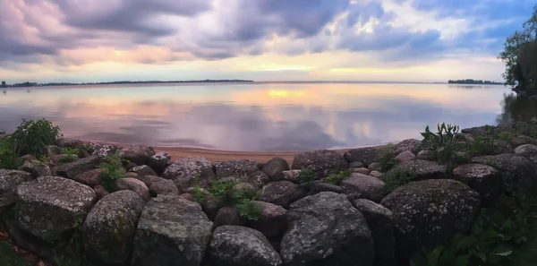 Вадстена Швеция Июня 2017 Года Потрясающий Панорамный Вид Озеро Ватон — стоковое фото