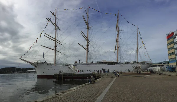 Göteborg Juni 2017 Ett Antikt Segelfartyg Som Fungerar Som Restaurang — Stockfoto