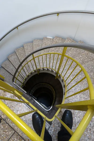 Zurich Switzerland November 2020 Circular Staircase Building View Top — Fotografia de Stock