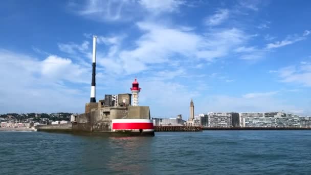 法国勒阿弗尔 2021年7月29日 法国西北部诺曼底地区塞纳河 海事省城市勒阿弗尔 勒哈夫勒港是法国的第二个港口 — 图库视频影像