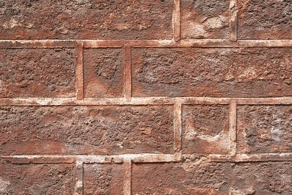 Закрытие Старой Стены Брика Французском Городе Хонфлер Дополнительной Текстуры — стоковое фото