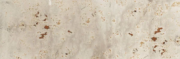 Hafif Sıkıntılı Paslı Metal Döşeme Afişi. Turuncu çürüme, Grungy alüminyum perde arkası. Kırık Demir Aşınmış Madde Tasarımı Geniş Arkaplan.