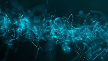 Arkaplanda soyut bir kompozisyon. Bağlantı yapısı. Üçgenleri, noktaları ve çizgileri birleştiren bir arka plan. 3d oluşturma.