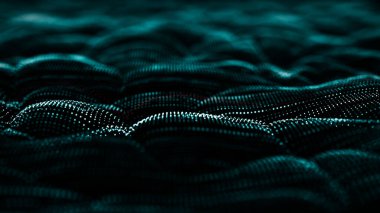 Arkaplanda soyut bir kompozisyon. Bağlantı yapısı. Üçgenleri, noktaları ve çizgileri birleştiren bir arka plan. 3d oluşturma.