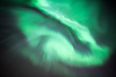 Aurora borealis veya Kuzey ışıkları.