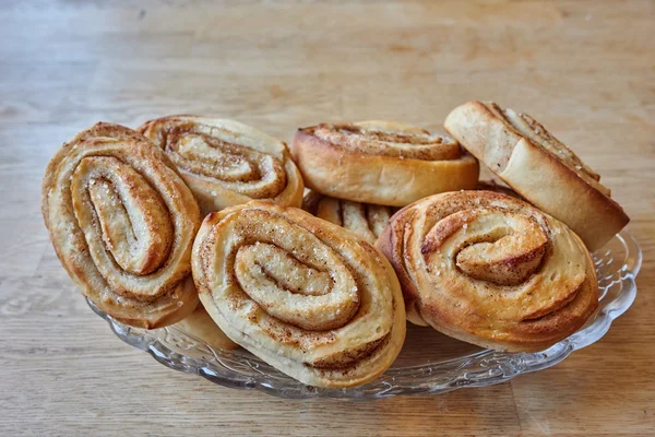 Cinnamon rolls on table — Stock Photo, Image