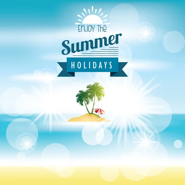 Happy Summer background — Stock Vector