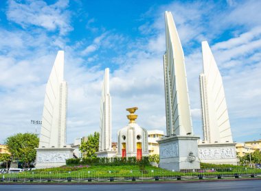 Demokrasi Anıtı, Bangkok, Tayland, 01 Aralık 2020 Demokrasi Sembolleri