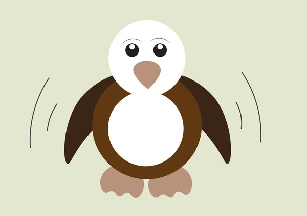 Pinguinfliegen — Stockvektor