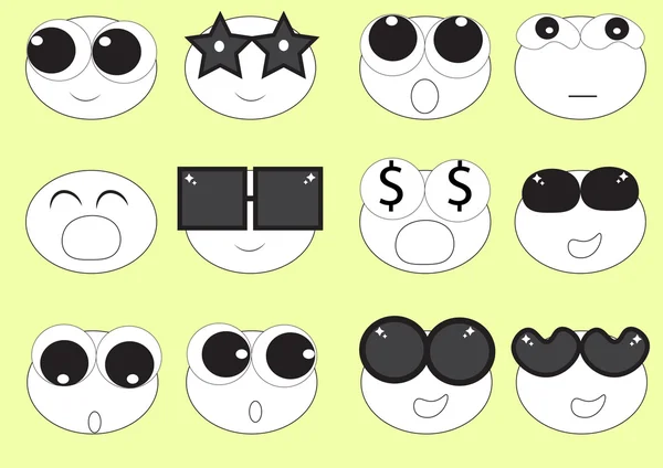 Doğrusal şirin yüzler emoji