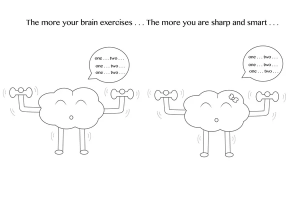 Doğrusal beyin çizgi film egzersiz