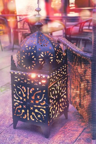 Arabic lantern in Marrakesh — Stock Photo, Image