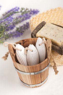 Lavanta çiçekleri, el yapımı Sabun, Sünger 