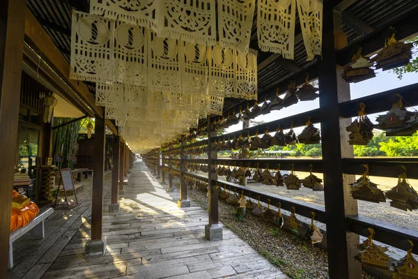 Beautiful Scene Light Shading Walkway Cherntawan International Meditation Center Chiang — 스톡 사진