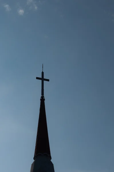 Croce sopra la Chiesa — Foto Stock